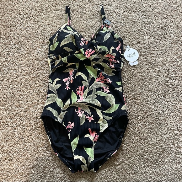 Azura Australia Sunseeker Amalfi Twist Front One Piece Swimsuit Black Size 6 - Picture 4 of 9